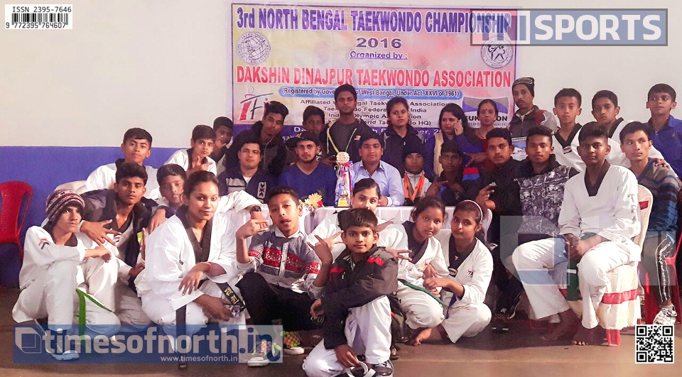 Dakshin Dinajpur Tops While Jalpaiguri is Second in North Bengal Taekwondo