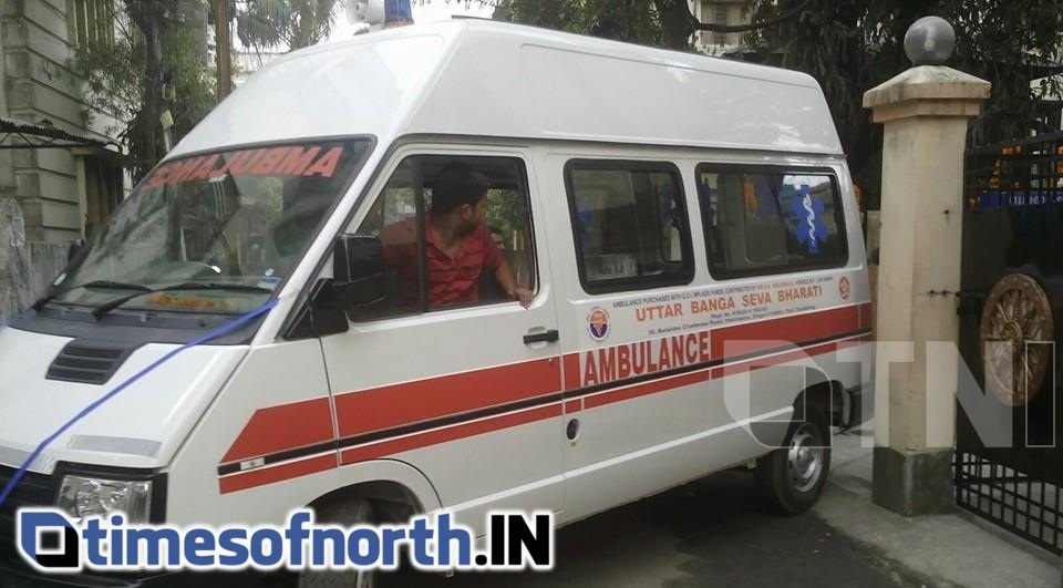 AMBULANCE DONATED TO UTTAR BANGA SEWA BHARATI TRUST TODAY