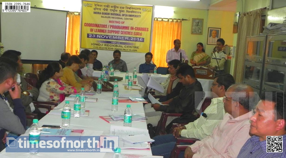 IGNOU Study Centre Coordinators Meeting Held at Siliguri