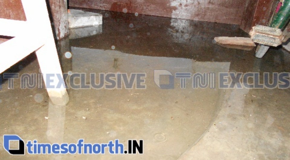 A Submerged Ground Floor of a House in Bharatnagar, Siliguri