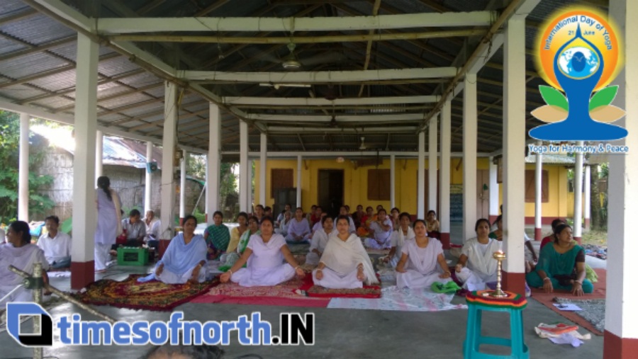 Coochbehar Patanjali Yoga Samity Organised Yoga Camp at Nitai-Gour Ashram on International Yoga Day