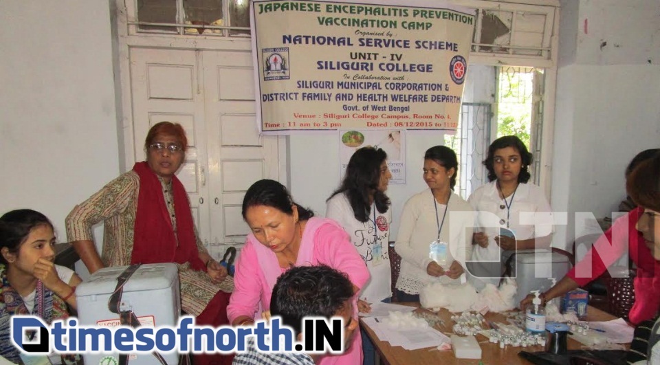 J. ENCEPHALITIS VACCINATION CAMP FOR ADULTS WAS HELD AT SILIGURI COLLEGE