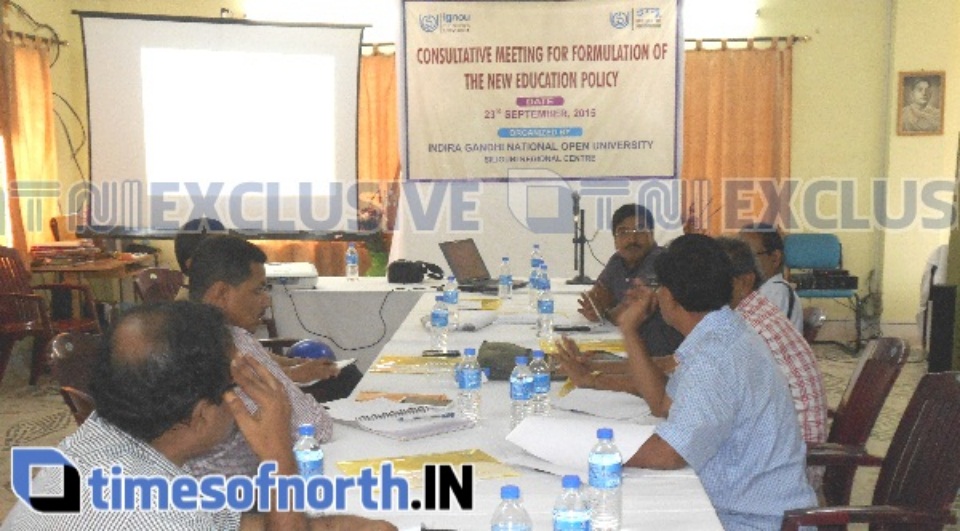 REGIONAL MEETING FOR NATIONAL EDUCATION POLICY HELD AT IGNOU, SILIGURI