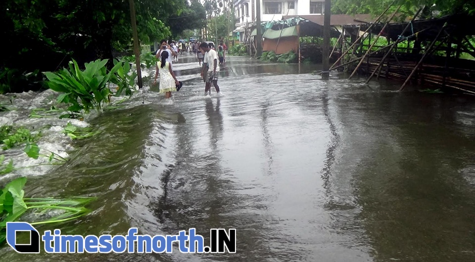 Submerged Jalpaiguri Town due to incessant Rains