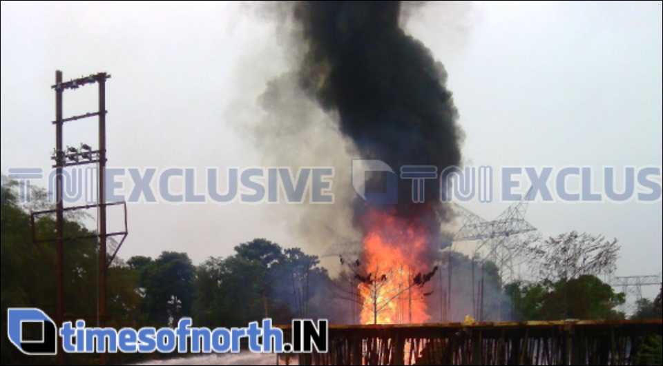 Fire of Champatgnj at Fulbari, Siliguri