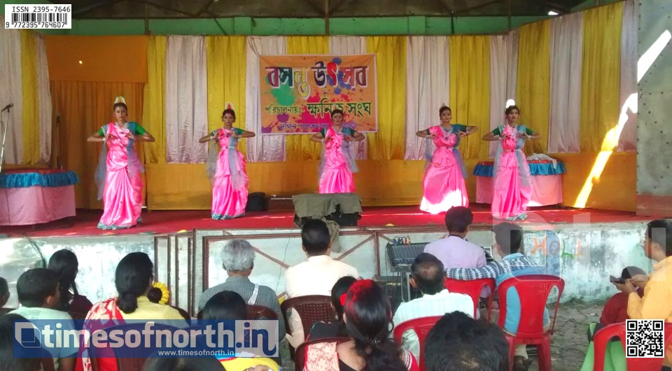 Gala ‘Basanta Utsav’ at Bharat Nagar’s Kshanik Sangha Club [VIDEO]