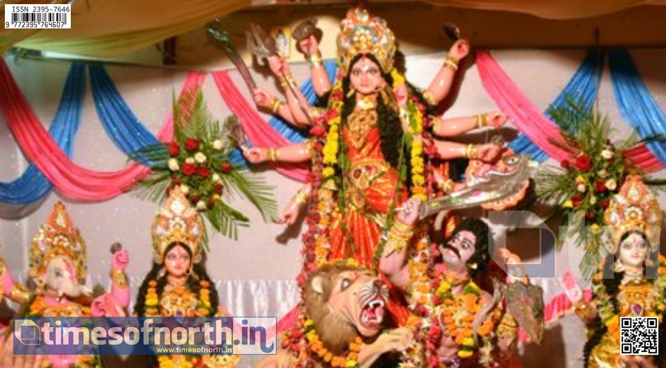 Basanti Puja Celebrated at Ind- Bangla Border at Mekhliganj