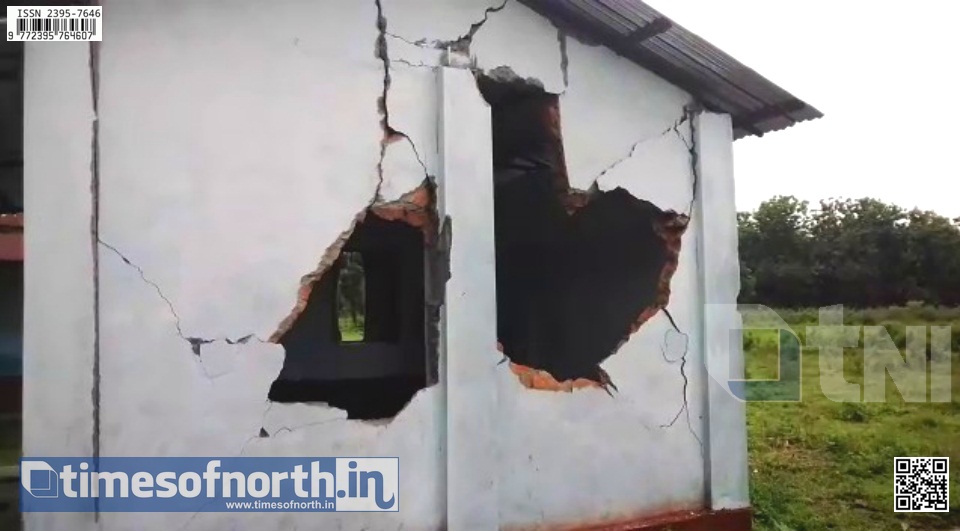 Elephant Attack and Smashed Primary School for Mid-Day Meal at Kalchini