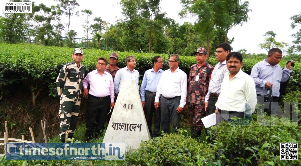 Indo-Bangla Joint Inspection of the International Border Happened at Islampur Today